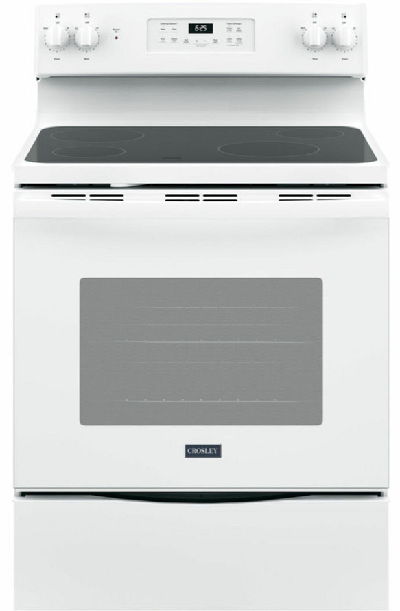 White Smooth Top Range